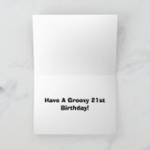 21. Geburtstag Karte (Innenseite)