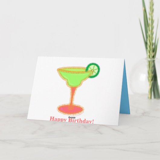 21. Geburtstag Karte (Rückseite)