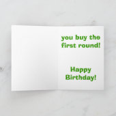 21. Geburtstag Karte (Innenseite)