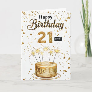 21. Geburtstag Karte
