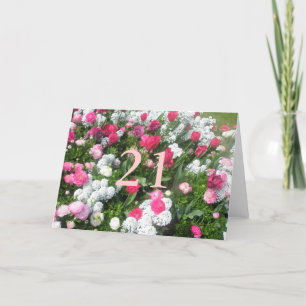 21. Geburtstag Karte