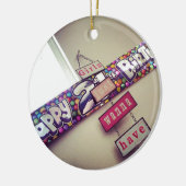 21. Geburtstag Keramik Ornament (Links)