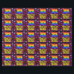 21. Geburtstag: Liebesherzen Muster, Regenbogen #  Geschenkpapier<br><div class="desc">This joyful and colorful birthday wrapping paper design a large number "21" having a rainbow spectrum gradient inspirred pattern. IT feature the message "Happy 21st Birthday", and a personalized name. The background feature a pattern of heart shapes with colors like purple, red and pink. Birthday themed wrapping paper like this...</div>
