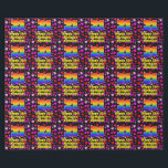 21. Geburtstag: Liebesherzen Muster, Regenbogen #  Geschenkpapier<br><div class="desc">This joyful and colorful birthday wrapping paper design a large number "21" having a rainbow spectrum gradient inspirred pattern. IT feature the message "Happy 21st Birthday", and a personalized name. The background feature a pattern of heart shapes with colors like purple, red and pink. Birthday themed wrapping paper like this...</div>