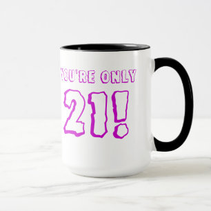 21. Geburtstag (Lila) Tasse