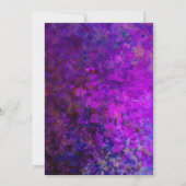 21. Geburtstag Lila und schwarzes Party Einladung (Rückseite)