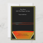 21. Geburtstag Martini Cocktail Party Einladung (Rückseite)