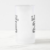 21. Geburtstag Mattglas Bierglas (Mittel)