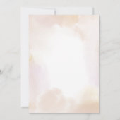 21. Geburtstag: Minimale Wasserfarbe Einladung (Rückseite)