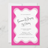 21. Geburtstag mit modernem Spaß Einladung (Vorderseite)