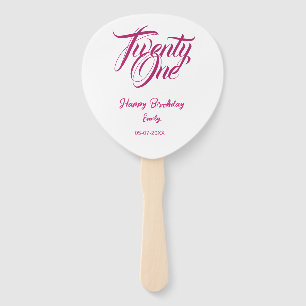 21. Geburtstag Name Datum Jahr rosa Vorlage thi Fächer
