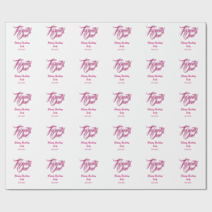 21. Geburtstag Name Datum Jahr rosa Vorlage thi Geschenkpapier
