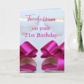 21. Geburtstag Niedliche Heelse Karte (Vorderseite)