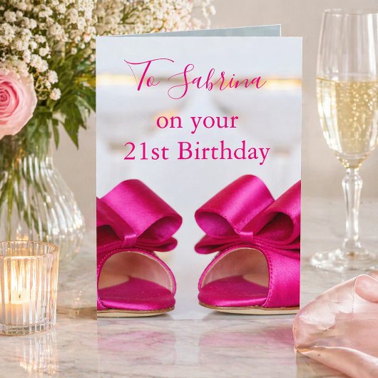 21. Geburtstag Niedliche Heelse Karte