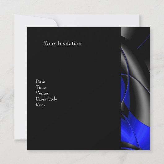 21. Geburtstag Party Abstrakt Einladung (Rückseite)