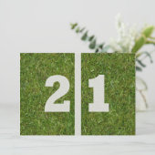 21. Geburtstag Party! Einladung (Stehend Vorderseite)