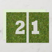 21. Geburtstag Party! Einladung (Vorne/Hinten)