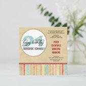 21. Geburtstag Party Einladungen (Stehend Vorderseite)