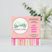 21. Geburtstag Party Einladungen (Stehend Vorderseite)