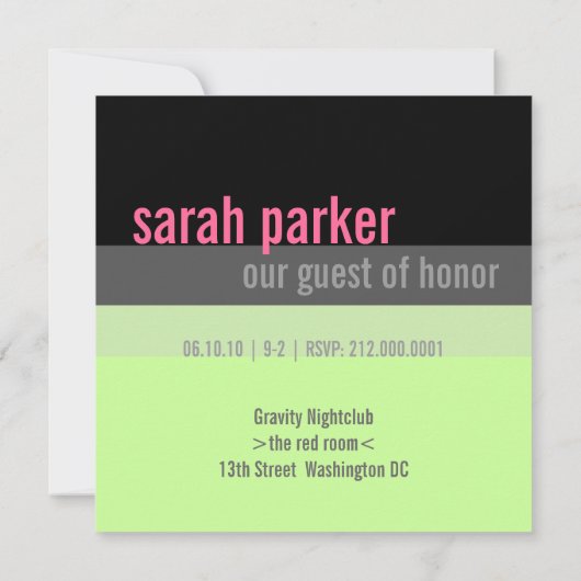 21. Geburtstag Party Einladungen (Rückseite)