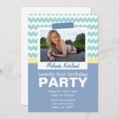 21. Geburtstag Party Einladungen neu (Vorne/Hinten)