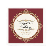 21. Geburtstag Party Feier Runde Dekoration