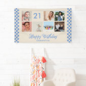 21. Geburtstag Party Foto Collage Banner (Insitu)