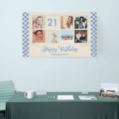 21. Geburtstag Party Foto Collage Banner (Messeveranstaltung)