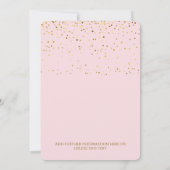 21. Geburtstag Party Glamour Pink Einladung (Rückseite)