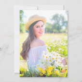 21. Geburtstag Party Glitzer Konfetti Einladung (Rückseite)