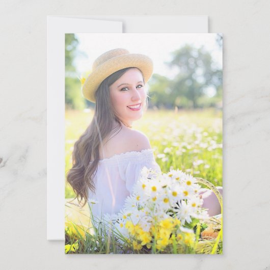 21. Geburtstag Party Glitzer Konfetti Einladung (Rückseite)