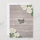 21. Geburtstag Party Hydrangea Blume Lights Wood Einladung (Rückseite)