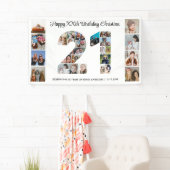 21. Geburtstag Party Nr. 21 FotoCollage Banner (Insitu)