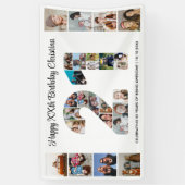 21. Geburtstag Party Nr. 21 FotoCollage Banner (Vertikal)