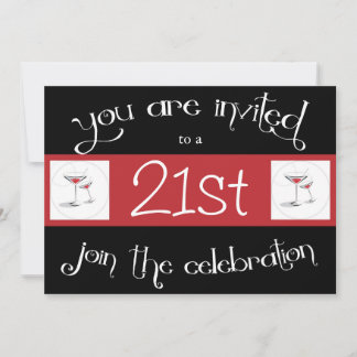 21. Geburtstag Party Personalisierte Einladung