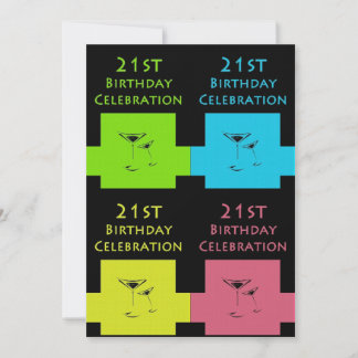 21. Geburtstag Party Personalisierte Einladung
