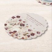 21. Geburtstag Party Pumpkin Wildblume Custom Untersetzer (angewinkelt)