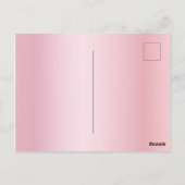 21. Geburtstag Party Rose Gold Funkeln Einladung Postkarte (Rückseite)