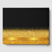 21. Geburtstag Party schwarzer Goldbogen Gästebuch (Rückseite)