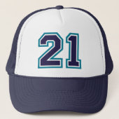 21. Geburtstag Party Trucker Hat Truckerkappe (Vorderseite)