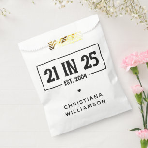 21. Geburtstag personalisiert 21. Est 2004 Geschenktütchen