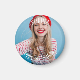 21. Geburtstag personalisiert Magnet