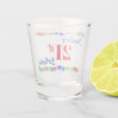 21. Geburtstag personifizieren Schnapsglas (Rückseite)