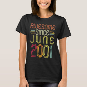 21. Geburtstag Phantastisch seit Juni 2001 21 Jahr T-Shirt