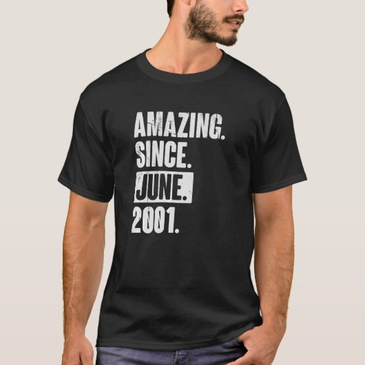 21. Geburtstag Phantastisch seit Juni 200 T-Shirt (Vorderseite)