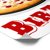 21. Geburtstag Pizza Party Poster (Ecke)