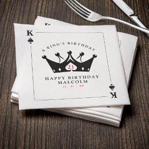 21. Geburtstag Poker-Karte des Museo Cantonale d'A Serviette