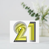 21. Geburtstag Postkarte (Stehend Vorderseite)