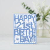 21. Geburtstag Postkarte (Stehend Vorderseite)