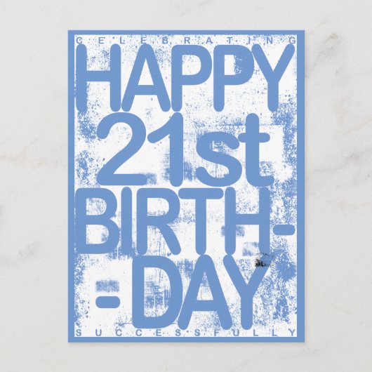 21. Geburtstag Postkarte (Vorderseite)